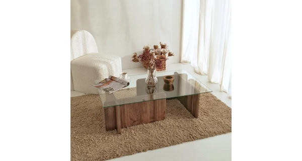 Konferenční stolek ARMANDO výška 30 cm, vlašský ořech