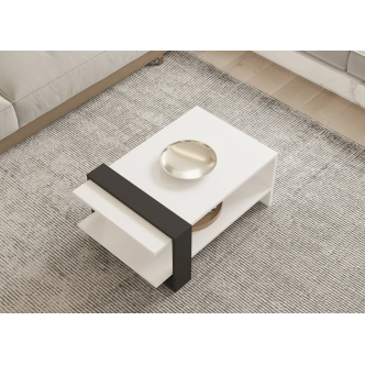 Konferenční stolek ATINA, antracit/bílá