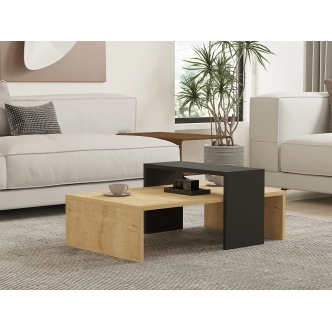 Konferenční stolek AUSTIN, dub safírový/antracit