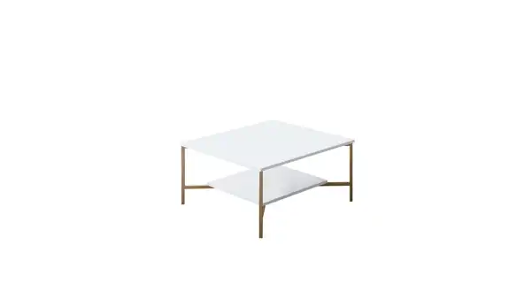 Konferenční stolek AUTUMN, bílá/černá