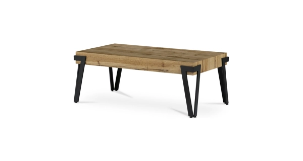Konferenční stolek BATES, divoký dub/černý mat 
