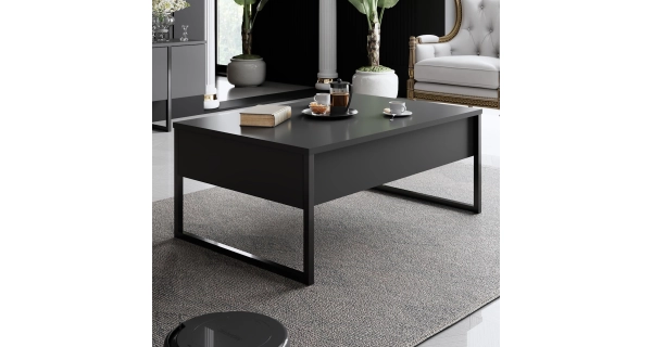 Konferenční stolek BILLY, antracit/černá - II. jakost, POUZE OSOBNÍ ODBĚR