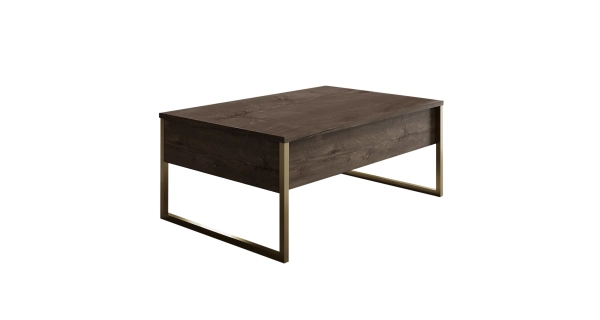 Konferenční stolek BILLY, vlašský ořech/zlatá