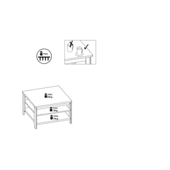Konferenční stolek BOGUTA, jackson hickory 