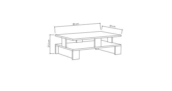 Konferenční stolek BOISE, antracit