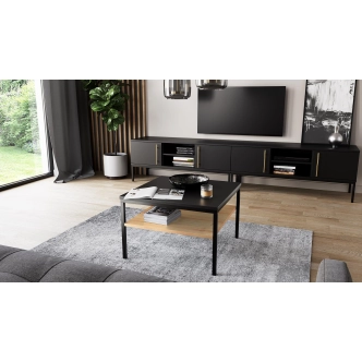 Konferenční stolek BOLSENA, černý mat/dub artisan