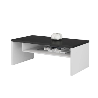 Konferenční stolek BONIFACIO, bílá/černá