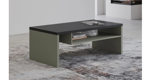 Konferenční stolek BONIFACIO, zelená/černá