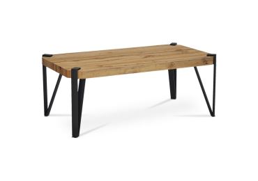 Konferenční stolek CALDWELL, divoký dub/černý mat 