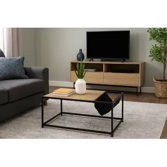 Konferenční stolek CAREK, přírodní/kov