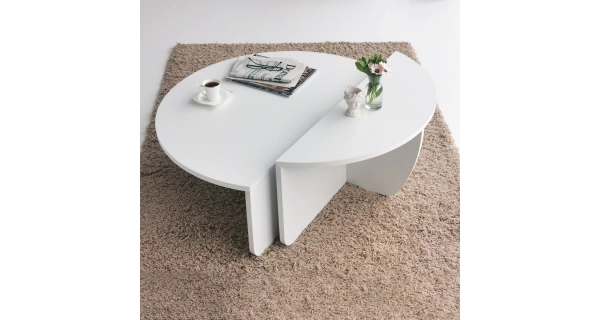 Konferenční stolek CARICA, bílá