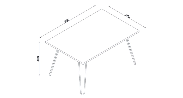 Konferenční stolek CEPA, mramor černý