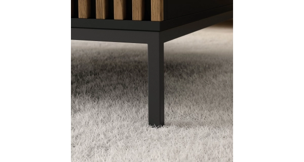 Konferenční stolek CHRISTOBEL, černý mat/dub artisan