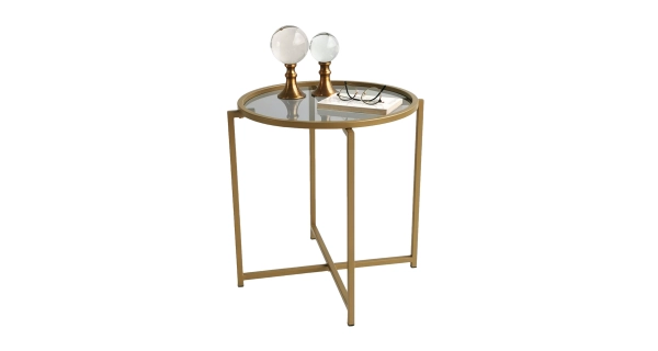 Konferenční stolek COLETTE, zlatá