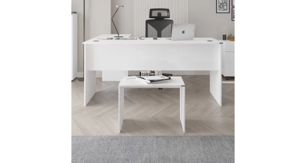 Konferenční stolek CORNO, bílý