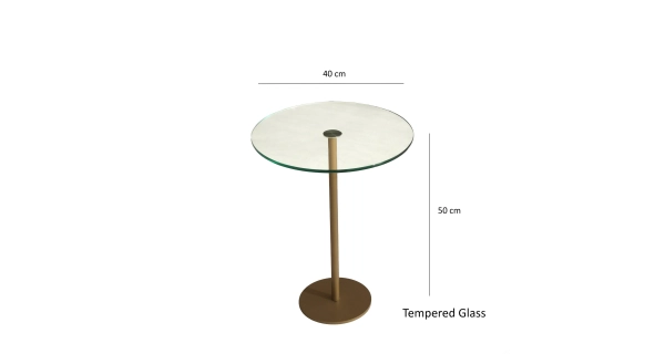 Konferenční stolek CREDO, zlatá