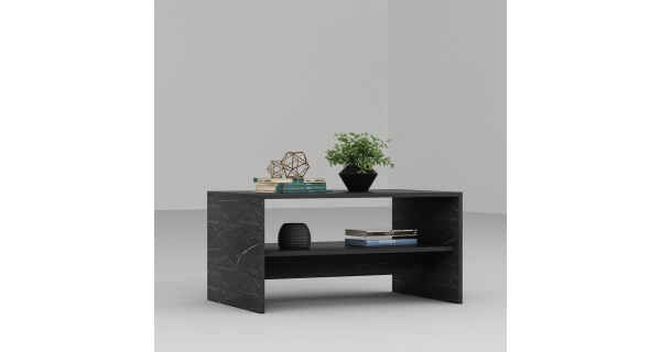 Konferenční stolek DARNIL, černý mramor
