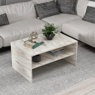Konferenční stolek DARNIL, mramor