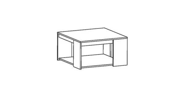 Konferenční stolek DETLEFA, champagne dub/beton béžová
