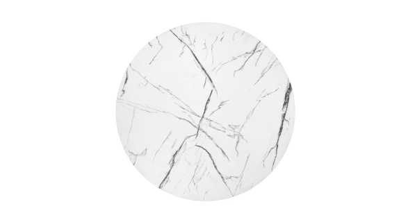 Konferenční stolek DILMA-M, bílý mramor/černá