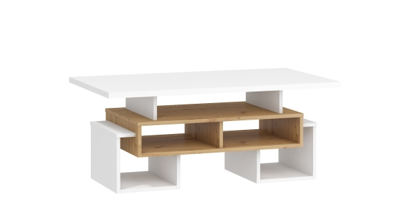 Konferenční stolek DORINDA typ 2, dub artisan/bílá, 5 let záruka