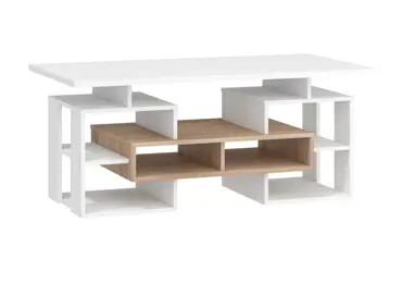 Konferenční stolek DORINDA typ 3, dub sonoma/bílá