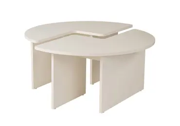 Konferenční stolek DRIVER, bílé dřevo