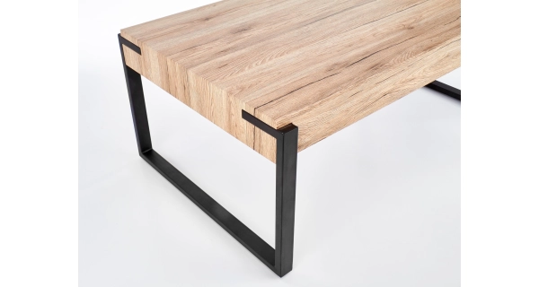 Konferenční stolek ERISTALIS, dub san remo/černá