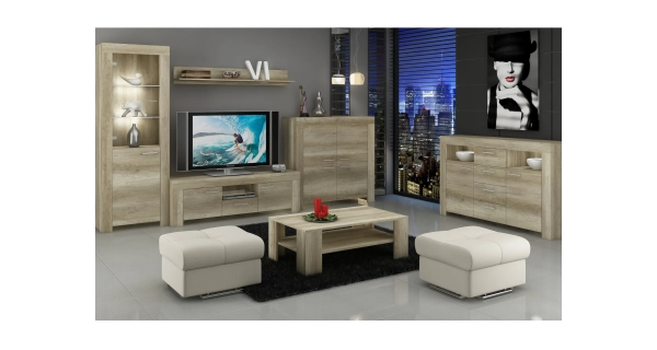 Konferenční stolek EURYDEMA, country šedý