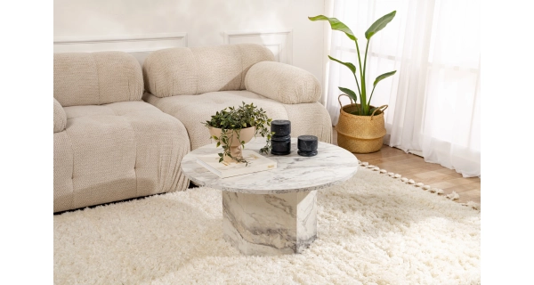 Konferenční stolek FENDRON, mramor