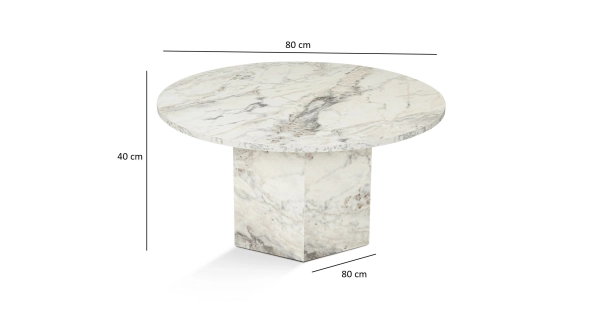 Konferenční stolek FENDRON, mramor