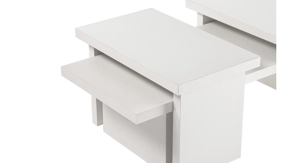 Konferenční stolek FENLEM, bílé dřevo