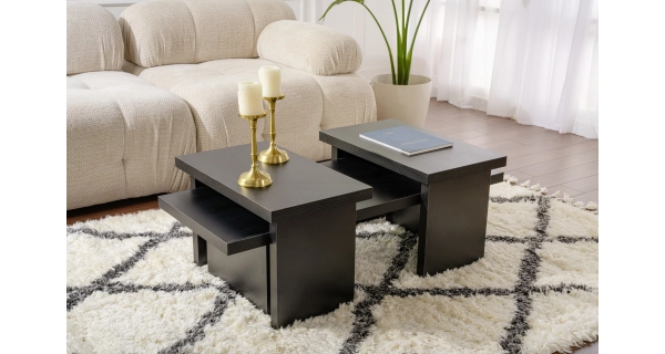 Konferenční stolek FENLEM, černé dřevo