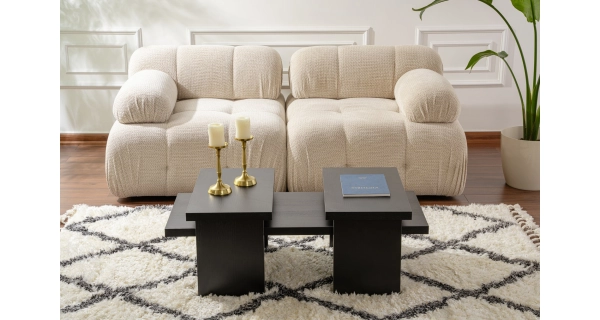 Konferenční stolek FENLEM, černé dřevo