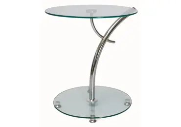 Konferenční stolek FRAMPOL, sklo/chrom