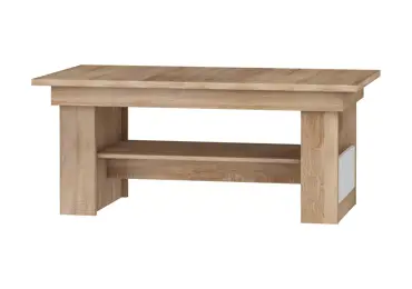 Konferenční stolek GATTON, dub sonoma/bílý lesk