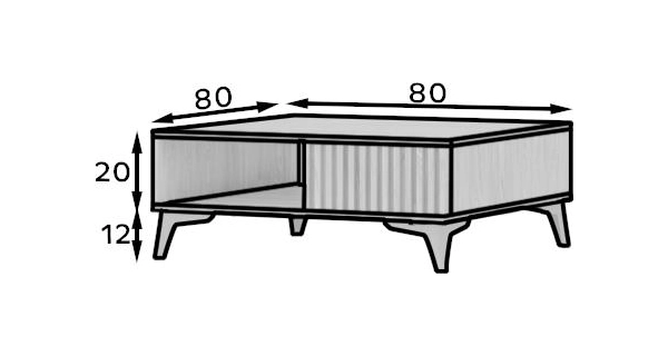 Konferenční stolek GERTRUDA, dub artisan