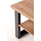 Konferenční stolek GURUVE-U, dub wotan/černá