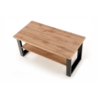 Konferenční stolek GURUVE-U, dub wotan/černá