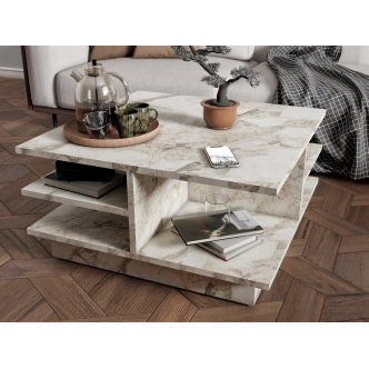 Konferenční stolek HELLAN, mramor