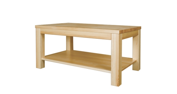 Konferenční stolek HELOGAL, 100x50x60 cm, masiv borovice, moření: …