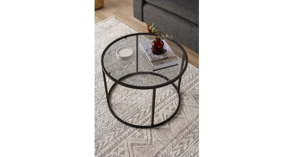 Konferenční stolek HELVEL, černá