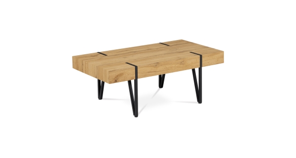 Konferenční stolek IPOMEA typ 1, dub divoký/černý kov