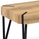 Konferenční stolek IPOMEA typ 2, dub bělený/černý mat