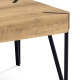 Konferenční stolek IPOMEA typ 2, dub bělený/černý mat