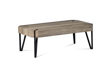 Konferenční stolek IPOMEA typ 2, dub canyon šedý/černá