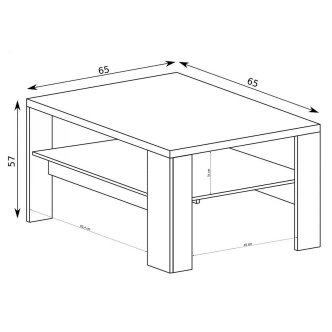 Konferenční stolek IPPOLITO 1, dub hickory