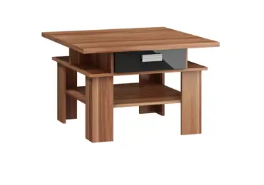 Konferenční stolek KEATING, švestka wallis/černý lesk