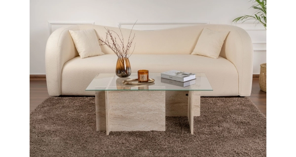 Konferenční stolek KOLTENA, travertin