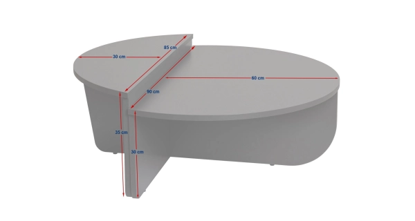 Konferenční stolek KRALTON, atlantská borovice